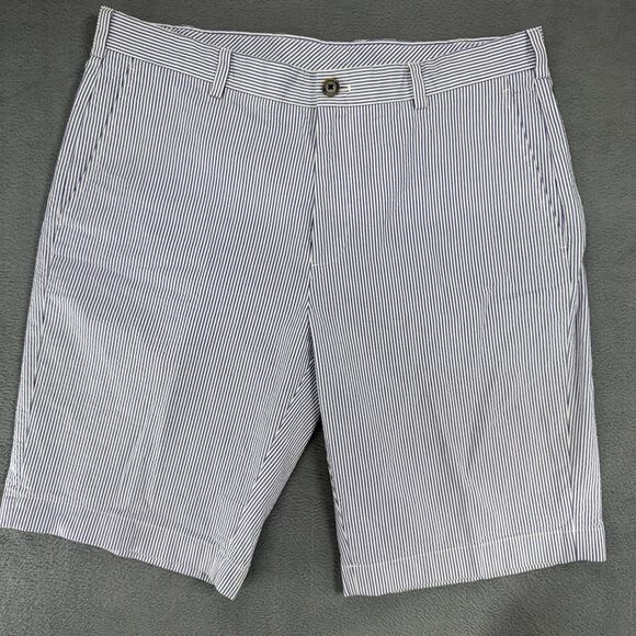 Brooks Brothers 346 Light Blue Chino Shorts Cotton Size 36 Lightweight Chino - Picture 1 of 10
